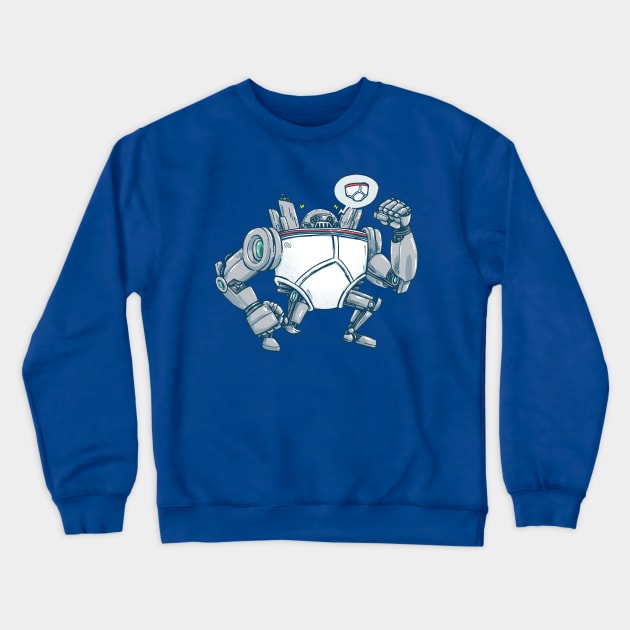 Uber UnderwearBot Crewneck Sweatshirt by nickv47